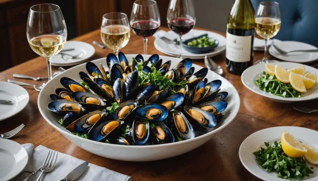 moules et vin